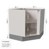 Cozinha Modulada 6 Peças sem Tampo 3 Aéreos 6 Portas e 3 Balcões Arizona CabeCasa MadeiraMadeira - 14
