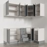 Cozinha Modulada 6 Peças sem Tampo 3 Aéreos 6 Portas e 3 Balcões Arizona CabeCasa MadeiraMadeira - 9