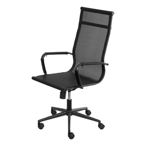 Cadeira para Escritório Presidente Esteirinha Dark Tela Mesh