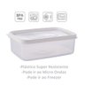 Pote Retangular Moduline Freezer e Micro-ondas 4,3 Litros - 4