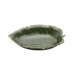 Folha Decorativa Cerâmica Banana Leaf Verde 30x20,5x6,5cm - 2 Folha Decorativa Cerâmica Banana Leaf Verde 30x20,5x6,5cm - 2