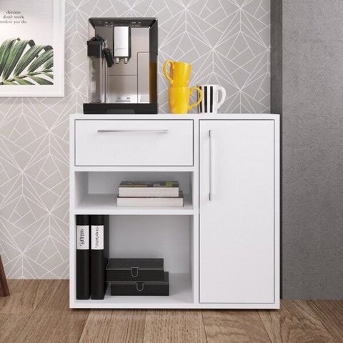 Balcão 1 Porta 1 Gaveta 2 Nichos Est016 Criando Mobília