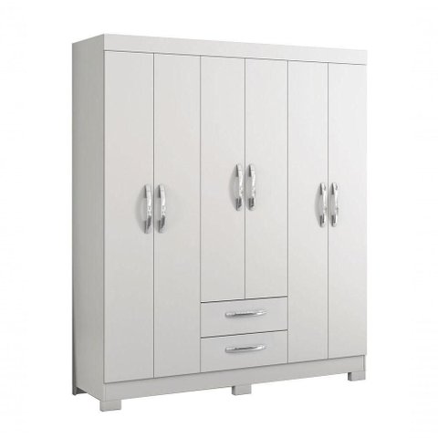 Guarda-roupa 6 Portas Nt 5130 Branco - Notável