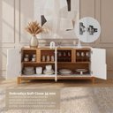 Ver imagem 7 de Buffet 170cm 4 Portas Lizz Branco/Cedro