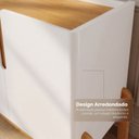 Ver imagem 6 de Buffet 170cm 4 Portas Lizz Branco/Cedro