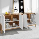 Ver imagem 4 de Buffet Aparador 190cm 4 Portas e Adega Lizz 