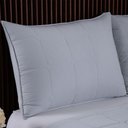 Ver imagem 5 de Kit Cobre Leito Colcha Lunar Casal 3 Peças 400 Fios Matelado Dupla Face - Cinza - 100% Poliéster