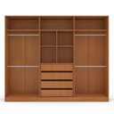 Ver imagem 6 de Guarda Roupa Casal 242,1cm 6 Portas com Espelho 240855 Lisboa Politorno Móveis