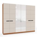 Ver imagem 4 de Guarda Roupa Casal 242,1cm 6 Portas com Espelho 240855 Lisboa Politorno Móveis