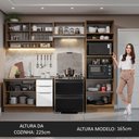 Ver imagem 6 de Armário de Cozinha Completa 270cm Rustic/Branco Stella Madesa 07