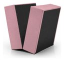 Ver imagem 4 de Base Box para Cama Juvenil Dobrável Suede 188x78cm Bipartido - Rosa
