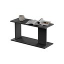 Ver imagem 3 de Mesa de Cabeceira Livn sem Gavetas MDP Preto Mercado Das Prateleiras 65cm