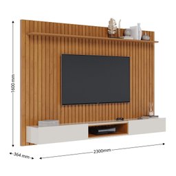 Painel para TV até 75 Polegadas Ripado Loft 2,2m  - 2