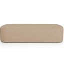 Ver imagem 7 de Cabeceira Cama Box Casal 140cm Lanna com Puff Recamier Doha W01 Linho Bege Escuro - Lyam Decor