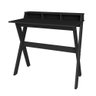 Escrivaninha para Home Office 3 Nichos Itália Artany Preto - 4