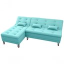 Ver imagem 4 de Sofá Cama com Chaise 3 Lugares 2,00 Mts Nice Matrix Verde