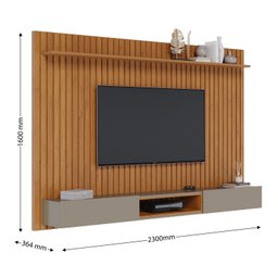 Painel para TV até 75 Polegadas Ripado Loft 2,2m  - 2