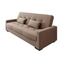 Ver imagem 2 de Sofá Cama Lavínia 3 Lugares Boucle Marrom Matrix