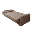 Ver imagem 3 de Sofá Cama Lavínia 3 Lugares Boucle Marrom Matrix