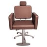 Cadeira de Cabeleireiro Reclinável Hidráulica Lua Marrom - 1