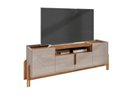 Ver imagem 4 de Rack Lizz 170cm 4 Portas e Prateleiras Off White Cedro