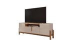 Ver imagem 3 de Rack Lizz 170cm 4 Portas e Prateleiras Off White Cedro