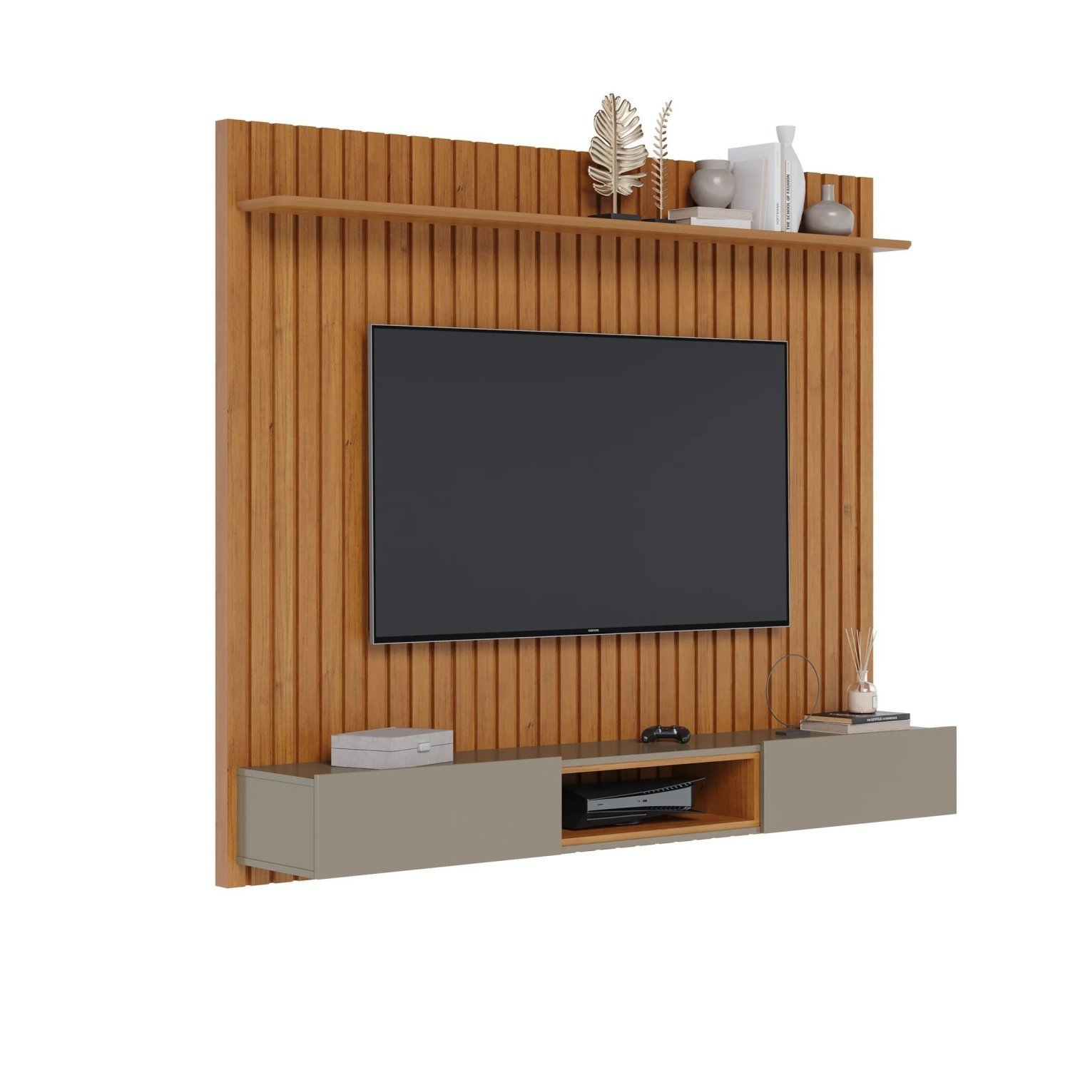 Painel para TV até 70 Polegadas Ripado Loft 1,8m  - 2