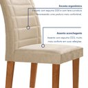 Ver imagem 6 de Conjunto Sala de Jantar Genova Tampo Vidro/mdf com 8 Cadeiras Genova Smart Plus