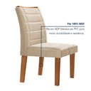 Ver imagem 6 de Conjunto Sala de Jantar Genova Tampo Vidro/MDF com 8 Cadeiras Genova Smart Plus