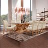 Conjunto Sala De Jantar Genova Tampo Vidro/MDF com 8 Cadeiras Genova Smart Plus  - 1