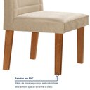 Ver mais imagens de Conjunto Sala de Jantar Genova Tampo Vidro/MDF com 8 Cadeiras Genova Smart Plus