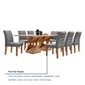 Conjunto Sala de Jantar Genova Tampo Vidro/mdf com 8 Cadeiras Genova Smart Plus - 8
