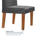 Ver mais imagens de Conjunto Sala de Jantar Genova Tampo Vidro/mdf com 8 Cadeiras Genova Smart Plus