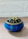 Ver imagem 3 de Turíbulo Incensario Metal e Porcelana 10 Cm Defumador Roxo
