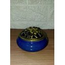 Ver imagem 4 de Turíbulo Incensario Metal e Porcelana 10 Cm Defumador Roxo