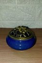 Ver imagem 4 de Turíbulo Incensario Metal e Porcelana 10 Cm Defumador Roxo