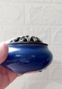 Ver imagem 2 de Turíbulo Incensario Metal e Porcelana 10 Cm Defumador Roxo