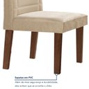Ver imagem 7 de Conjunto Sala de Jantar Genova Tampo Vidro/MDF com 6 Cadeiras Genova Smart Plus