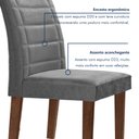 Ver imagem 6 de Conjunto Sala de Jantar Genova Tampo Vidro/mdf com 6 Cadeiras Genova Smart Plus