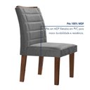 Ver imagem 5 de Conjunto Sala de Jantar Genova Tampo Vidro/mdf com 6 Cadeiras Genova Smart Plus