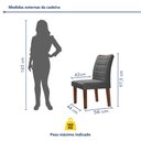 Ver imagem 4 de Conjunto Sala de Jantar Genova Tampo Vidro/mdf com 6 Cadeiras Genova Smart Plus