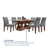 Conjunto Sala de Jantar Genova Tampo Vidro/mdf com 6 Cadeiras Genova Smart Plus - 8