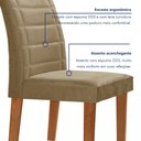 Ver imagem 6 de Conjunto Sala de Jantar Genova Tampo Vidro/mdf com 6 Cadeiras Genova Smart Plus