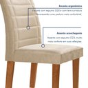 Ver imagem 7 de Conjunto Mesa de Jantar com 6 Cadeiras Tampo Vidro/MDF Genova Smart Plus