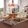 Conjunto Sala De Jantar Genova Tampo Vidro/MDF com 6 Cadeiras Genova Smart Plus  - 1