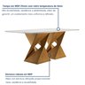 Conjunto Sala De Jantar Genova Tampo Vidro/MDF com 6 Cadeiras Genova Smart Plus  - 2