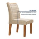 Ver imagem 6 de Conjunto Mesa de Jantar com 6 Cadeiras Tampo Vidro/MDF Genova Smart Plus