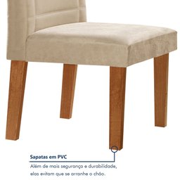 Conjunto Sala de Jantar Genova Tampo Vidro/mdf com 6 Cadeiras Genova Smart Plus - 8