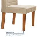 Ver mais imagens de Conjunto Sala de Jantar Genova Tampo Vidro/mdf com 6 Cadeiras Genova Smart Plus