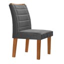 Ver imagem 5 de Conjunto Sala de Jantar Genova Tampo Vidro/MDF com 6 Cadeiras Genova Smart Plus